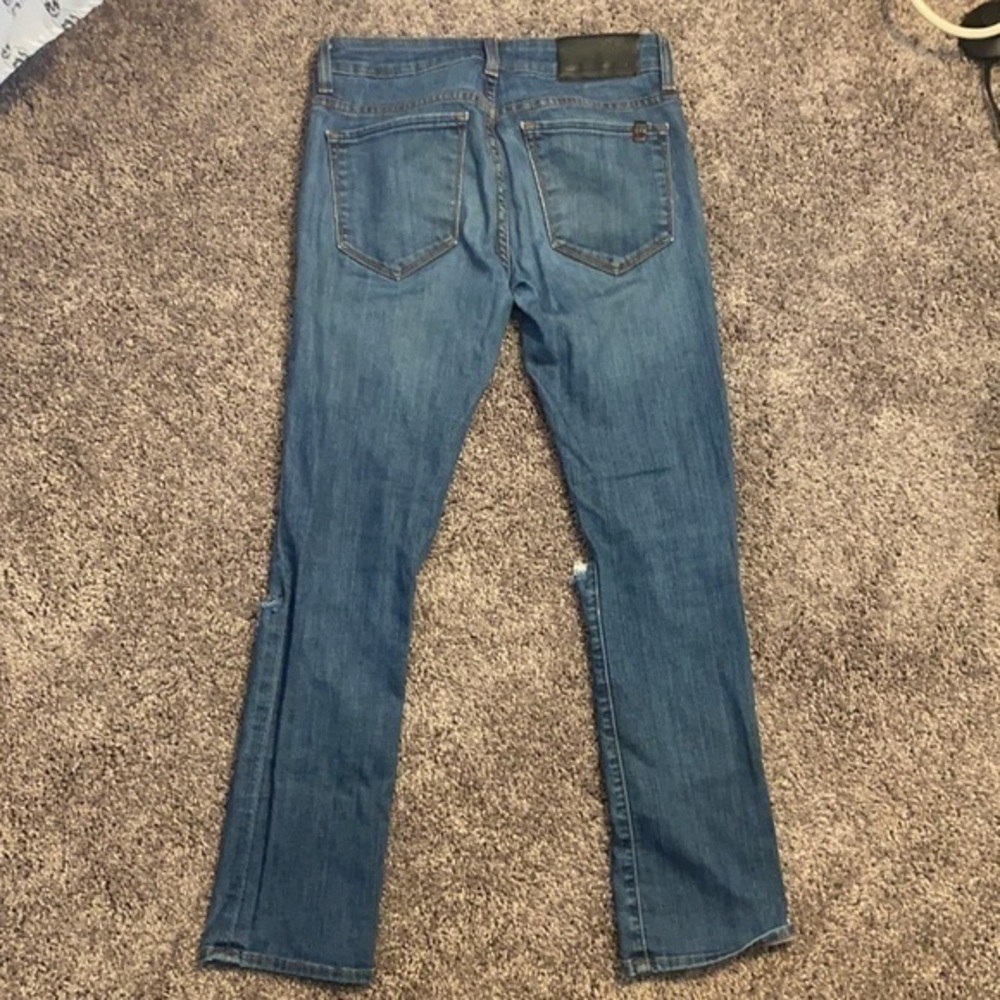 Distressed BoyFriend Crop Jeans size 25